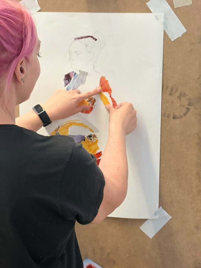 A moment from a North East Life Art Project session