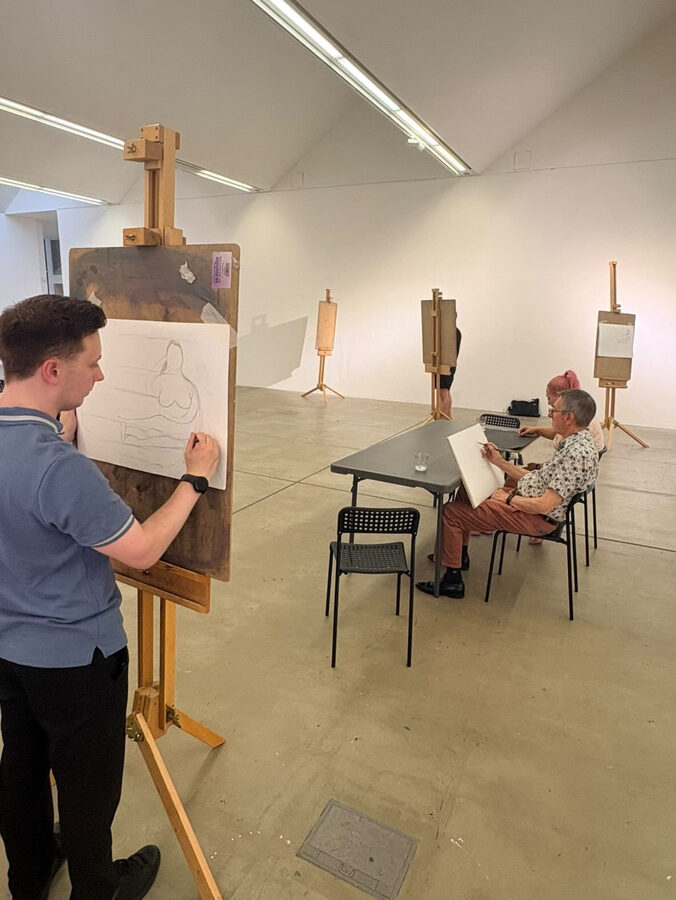 A moment from a North East Life Art Project session