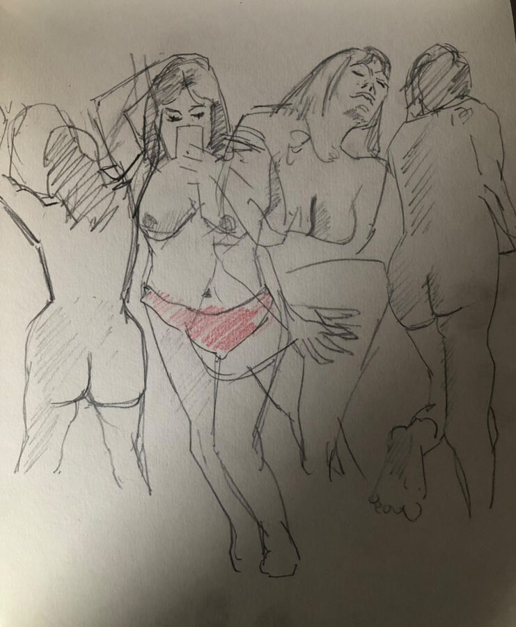A moment from a North East Life Art Project session