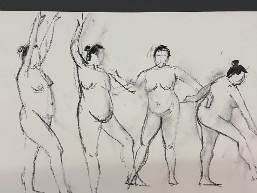 A moment from a North East Life Art Project session