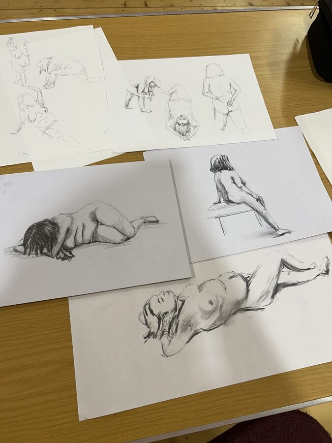 A moment from a North East Life Art Project session