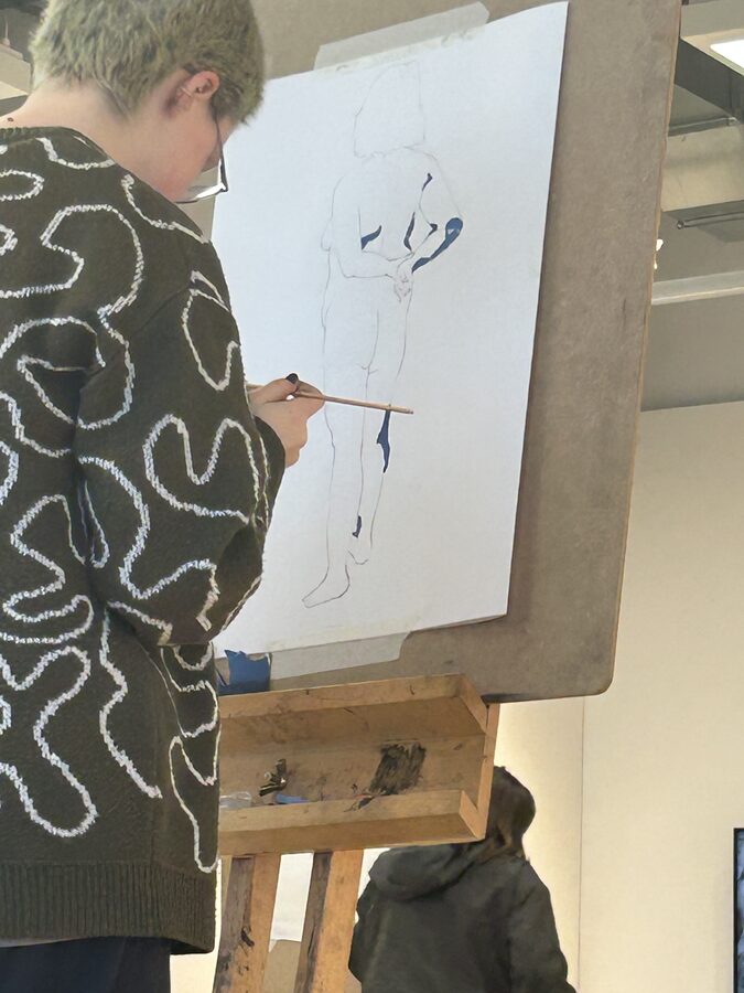A moment from a North East Life Art Project session
