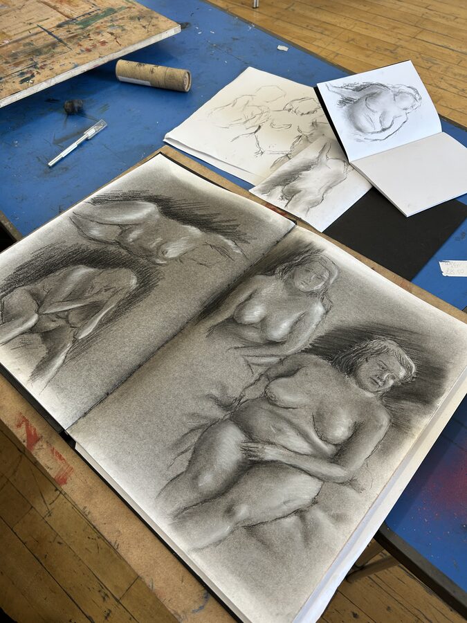 A moment from a North East Life Art Project session