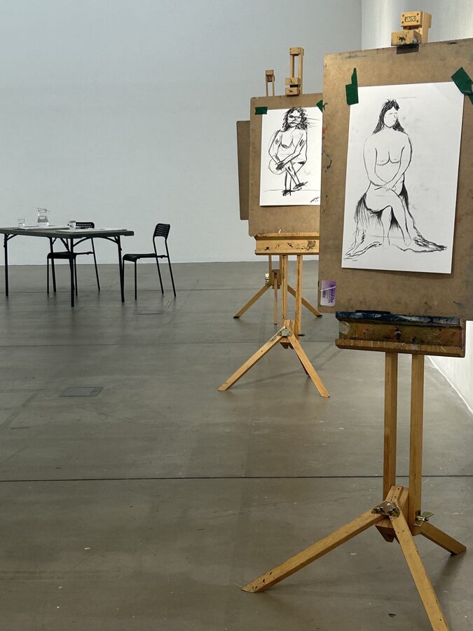 A moment from a North East Life Art Project session