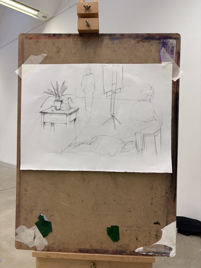A moment from a North East Life Art Project session